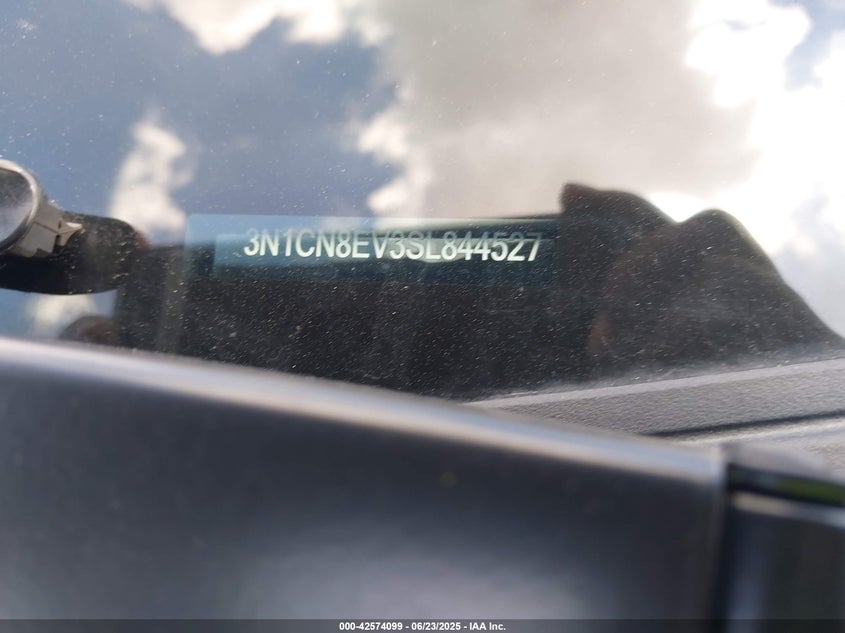 2025 NISSAN VERSA VIN: 3N1CN8EV3SL844527