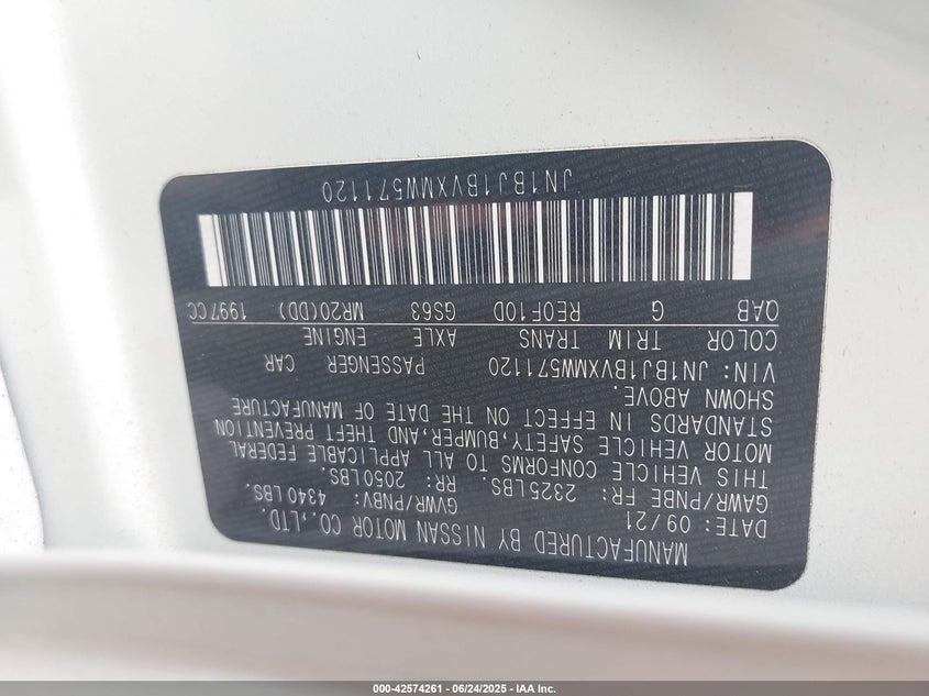 2021 NISSAN ROGUE SPORT SV FWD XTRONIC CVT - JN1BJ1BVXMW571120