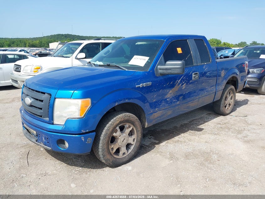 2009 Ford F-150 Stx/Xl/Xlt blue truck gasoline 1FTRX12829KB90445 photo #3