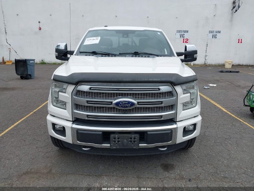 2016 Ford F-150 Platinum VIN: 1FTFW1EG6GFD20628 Lot: 42574630