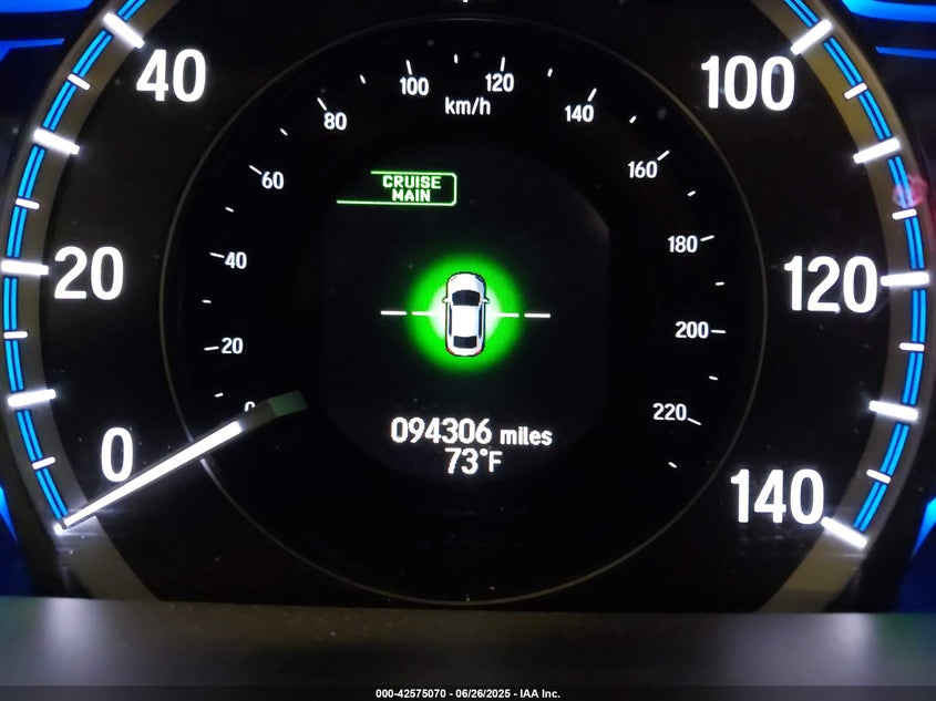 2014 Honda Accord Hybrid Ex-L VIN: 1HGCR6F53EA010341 Lot: 42575070