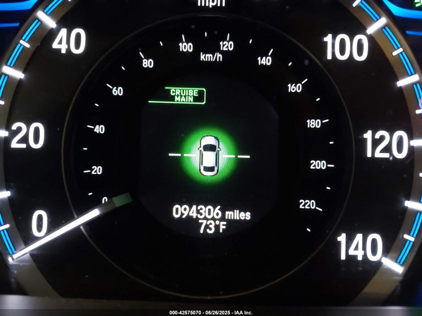 2014 Honda Accord Hybrid Ex-L VIN: 1HGCR6F53EA010341 Lot: 42575070