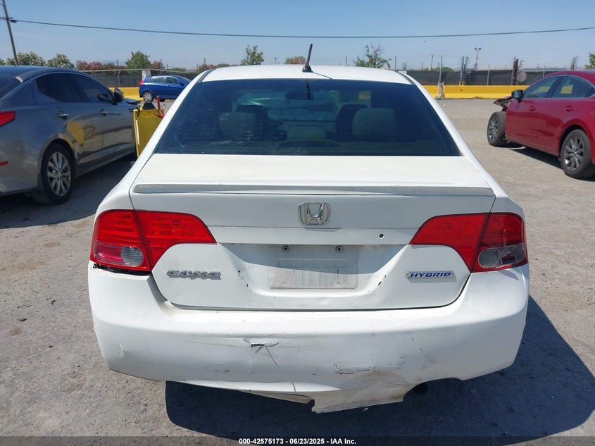 2007 HONDA CIVIC HYBRID VIN: JHMFA36287S031883
