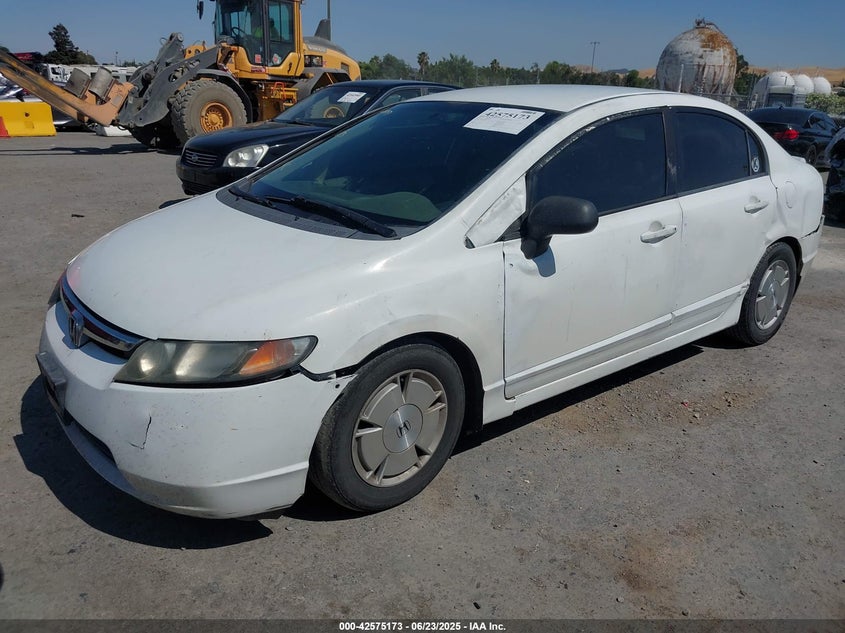 2007 HONDA CIVIC HYBRID VIN: JHMFA36287S031883