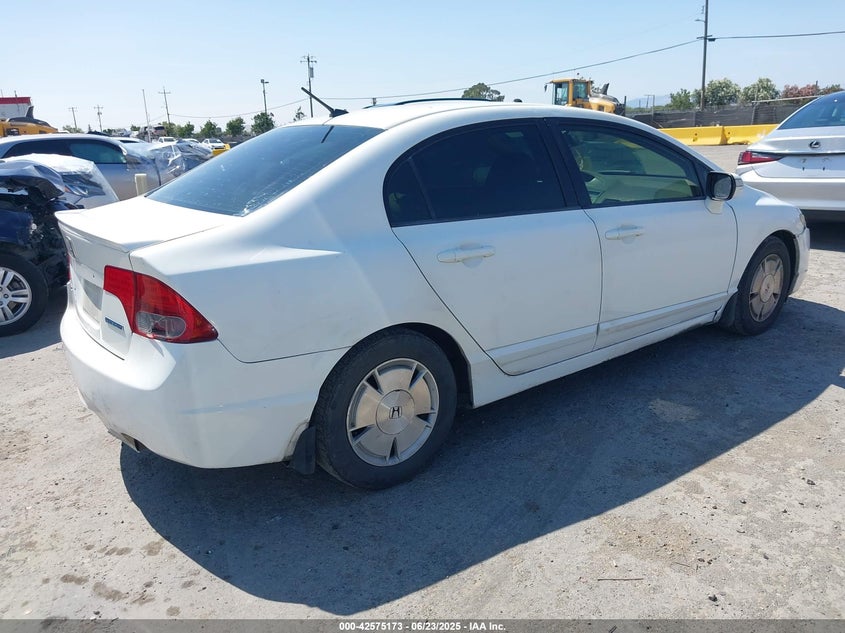 2007 HONDA CIVIC HYBRID VIN: JHMFA36287S031883