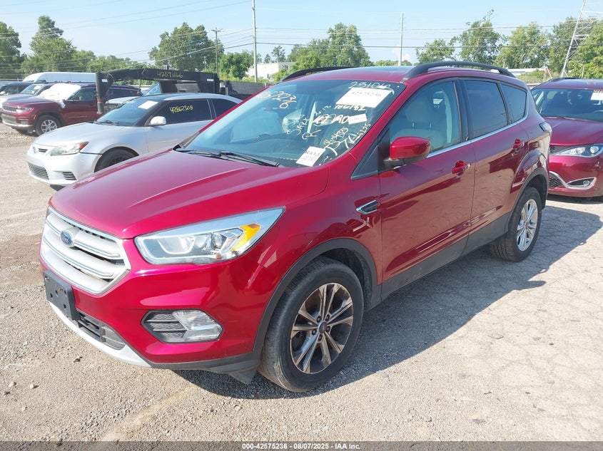 Vin: 1fmcu9hd5jud56186, lot: 43068143, ford escape sel 20182