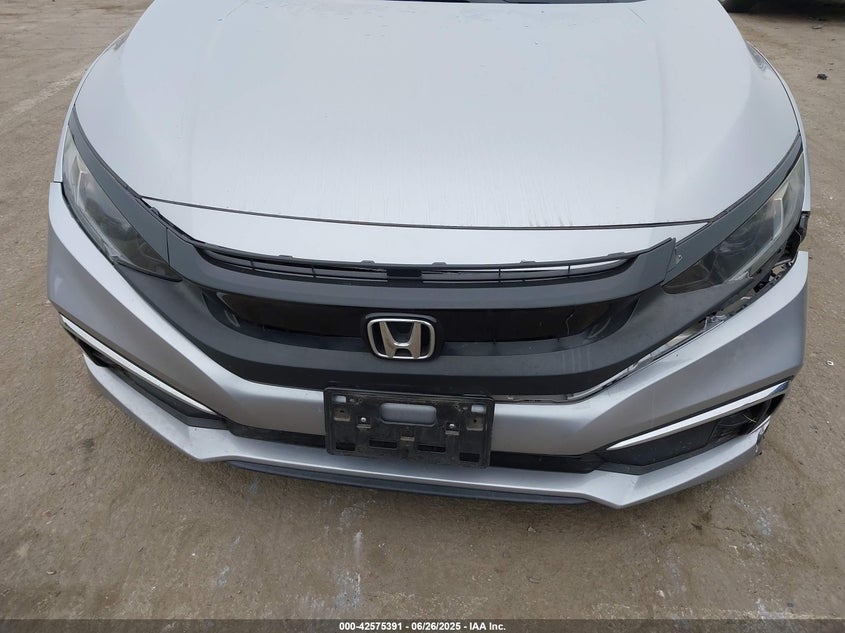 2020 Honda Civic 2.0 Lx Grey Lot 111042575391 Vin 2HGFC2F60LH529247