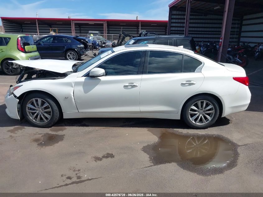 2014 Infiniti Q50 Premium VIN: JN1BV7AP6EM686420 Lot: 42576728