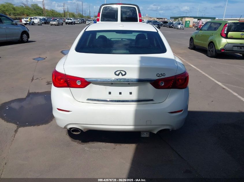 2014 Infiniti Q50 Premium VIN: JN1BV7AP6EM686420 Lot: 42576728