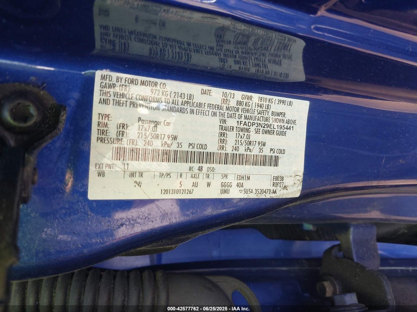 2014 FORD FOCUS TITANIUM - 1FADP3N29EL195441