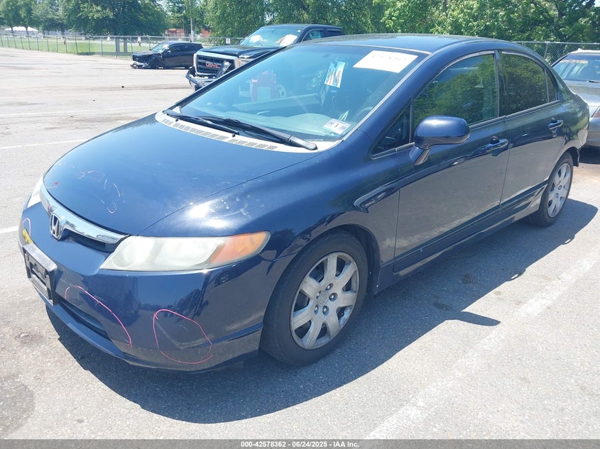 2008 HONDA CIVIC VIN: 2HGFA16598H535112