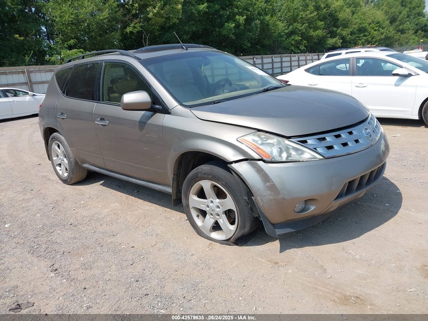2003 Nissan Murano Sl brown other gasoline JN8AZ08T93W120037 photo #1