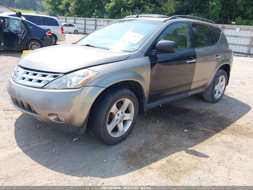 2003 Nissan Murano Sl brown other gasoline JN8AZ08T93W120037 photo #3