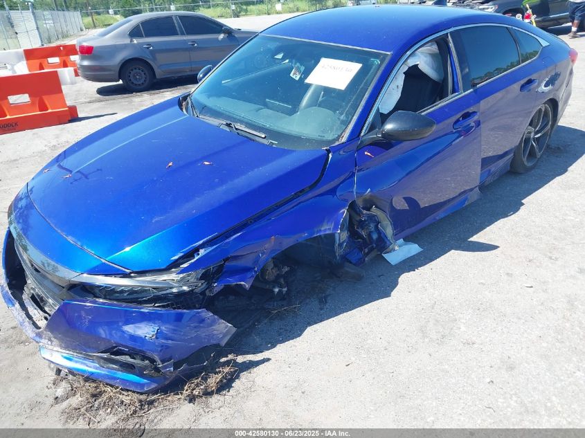 2021 Honda Accord Sport VIN: 1HGCV1F30MA087728 Lot: 42580130