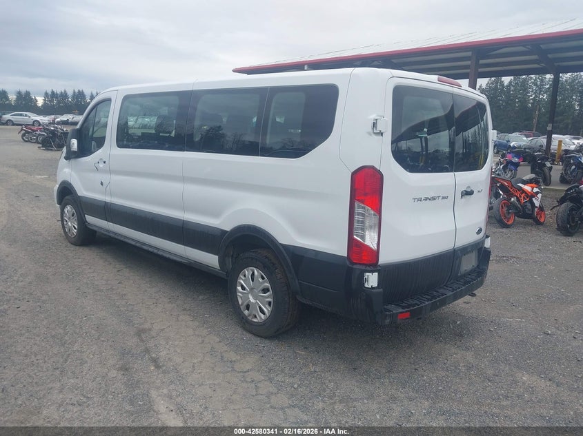 Vin: 1fbax2y87pka89557, lot: 43073254, ford transit-350 passenger van xlt 20233