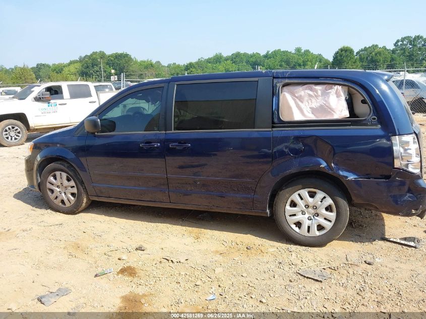 2016 Dodge Grand Caravan Se VIN: 2C4RDGBG3GR101807 Lot: 42581269