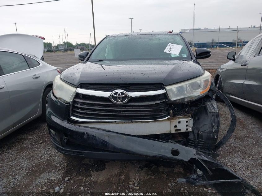 2014 Toyota Highlander Le/Le Plus VIN: 5TDBKRFH2ESO17617 Lot: 42581335