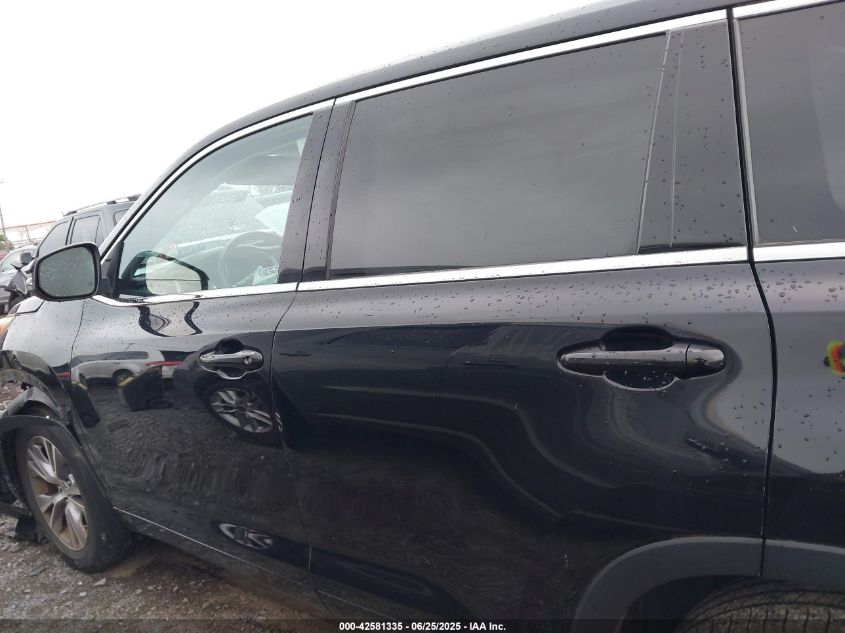 2014 Toyota Highlander Le/Le Plus VIN: 5TDBKRFH2ESO17617 Lot: 42581335