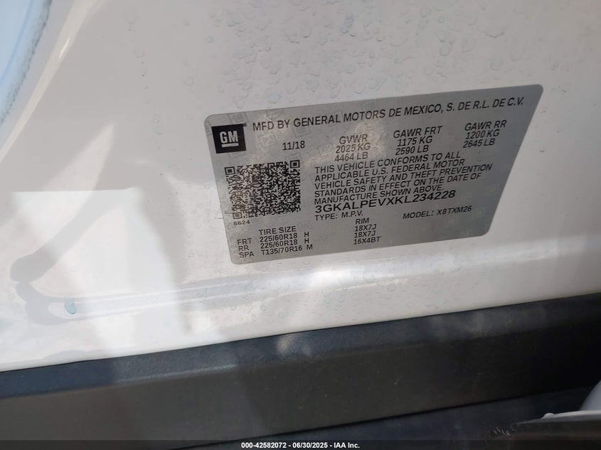 2019 GMC TERRAIN SLT - 3GKALPEVXKL234228