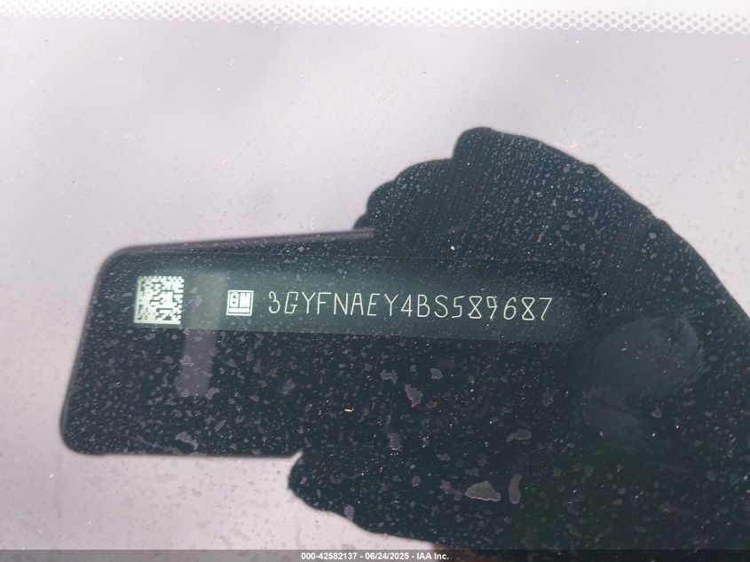 2011 Cadillac Srx Luxury Collection VIN: 3GYFNAEY4BS589687 Lot: 42582137