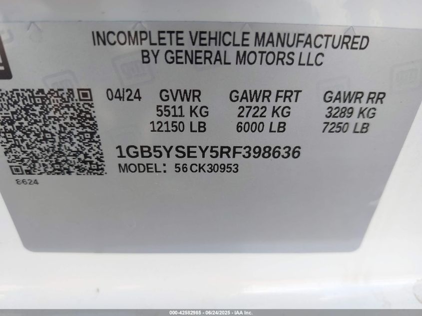 2024 Chevrolet Silverado 3500hd - 1GB5YSEY5RF398636