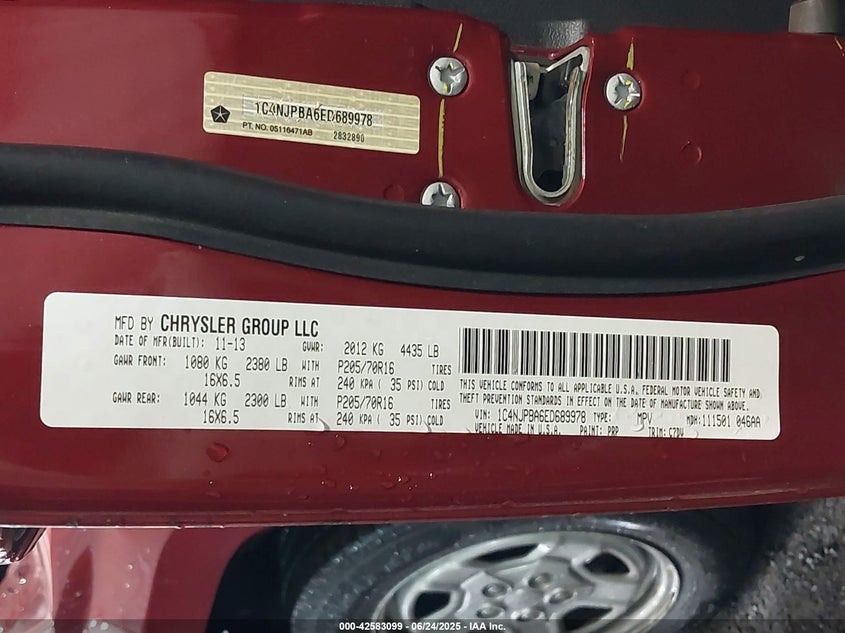 2014 JEEP PATRIOT SPORT - 1C4NJPBA6ED689978