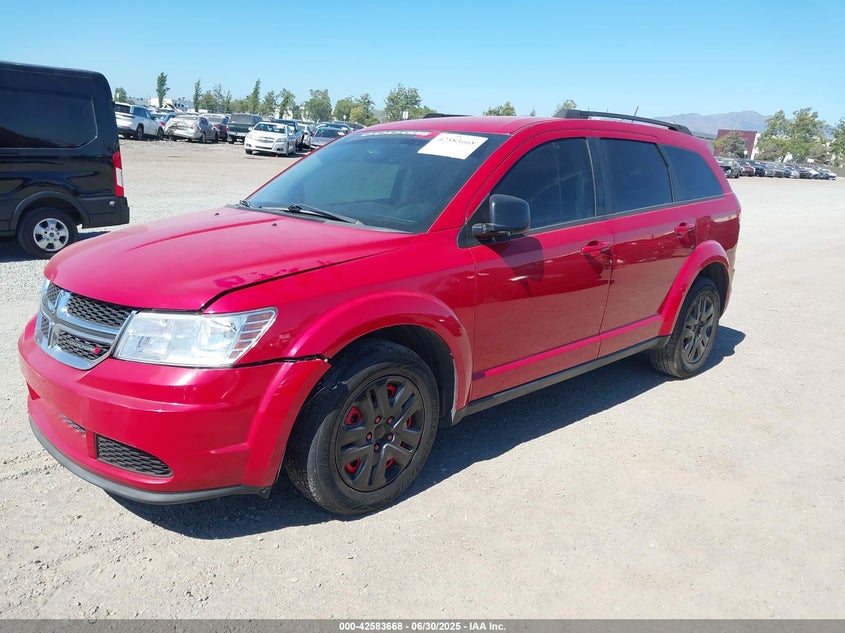 Vin: 3c4pdcab3gt246249, lot: 43076581, dodge journey se 20162