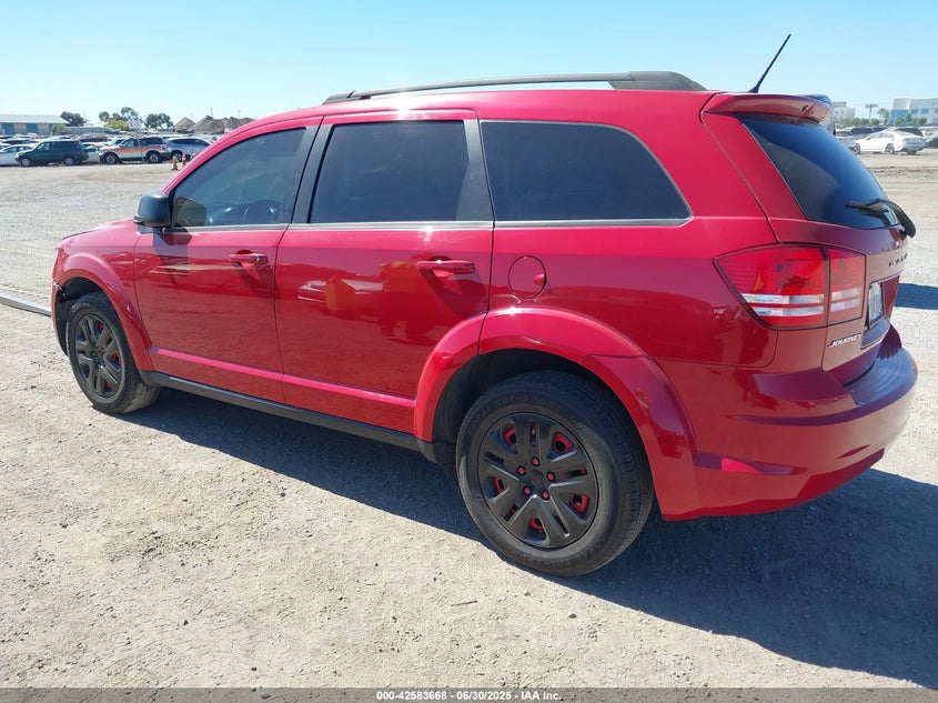 Vin: 3c4pdcab3gt246249, lot: 43076581, dodge journey se 20163