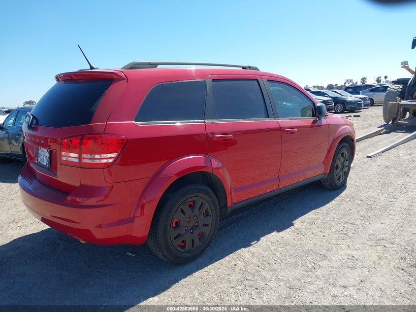 Vin: 3c4pdcab3gt246249, lot: 43076581, dodge journey se 20164