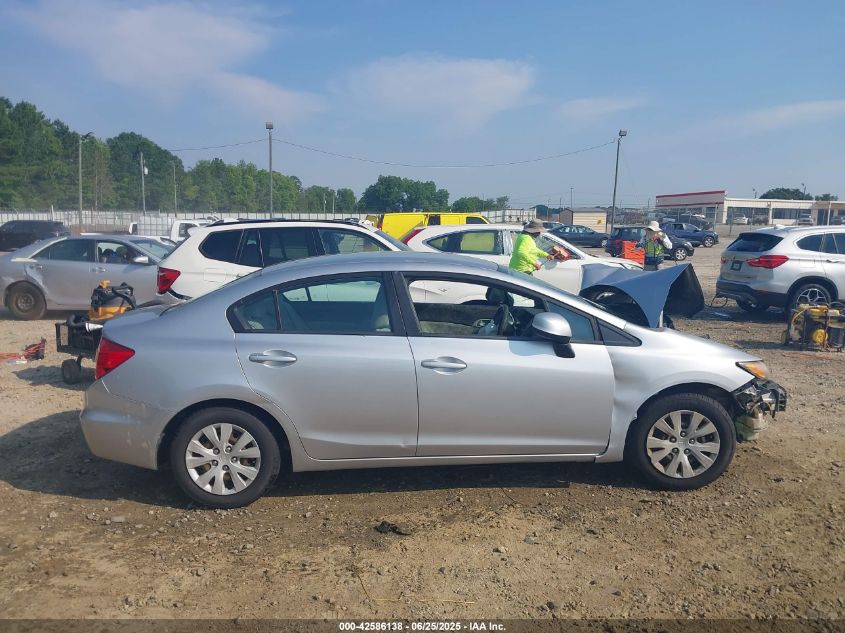 2012 Honda Civic Lx VIN: 19XFB2F52CE087432 Lot: 42586138