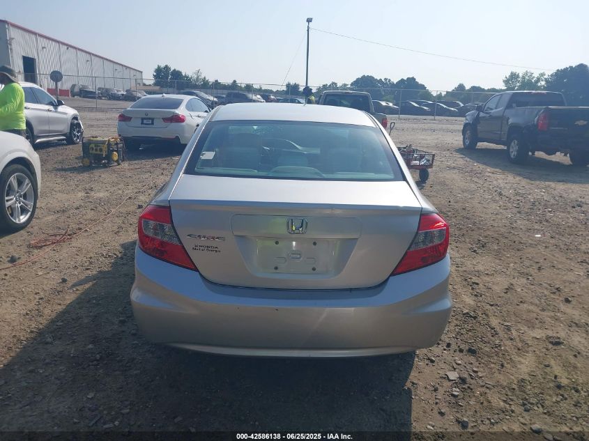 2012 Honda Civic Lx VIN: 19XFB2F52CE087432 Lot: 42586138