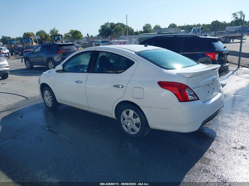 2019 Nissan Versa 1.6 Sv white sedan gasoline 3N1CN7AP4KL840164 photo #4