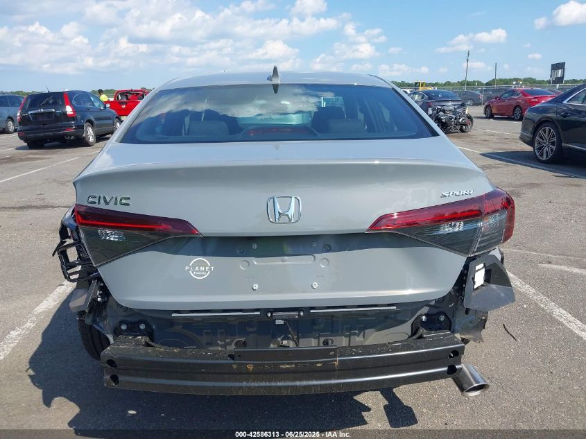 2025 Honda Civic Sport VIN: 2HGFE2F58SH555191 Lot: 42586313