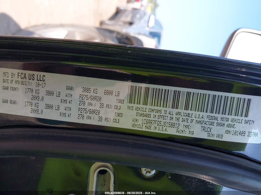 2018 RAM 1500 EXPRESS  4X4 6'4 BOX - 1C6RR7FG5JS158812