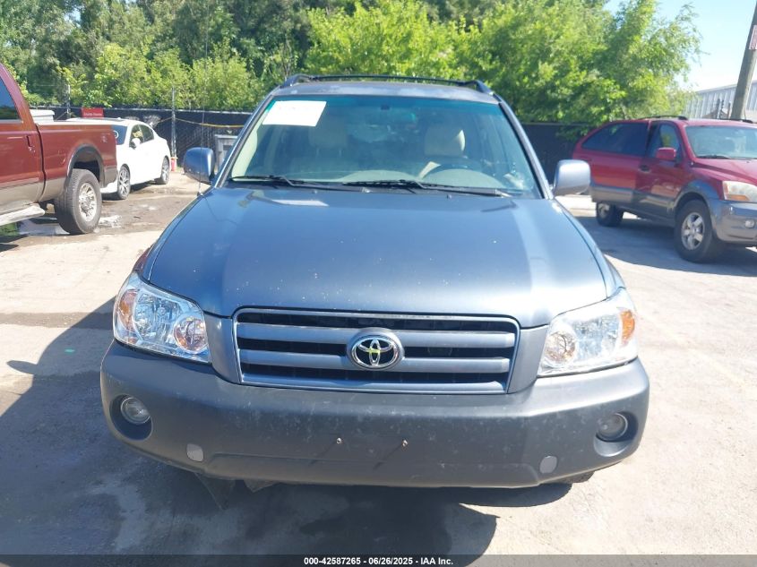 2007 Toyota Highlander VIN: JTEGD21A070165011 Lot: 42587265