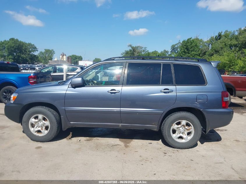 2007 Toyota Highlander VIN: JTEGD21A070165011 Lot: 42587265