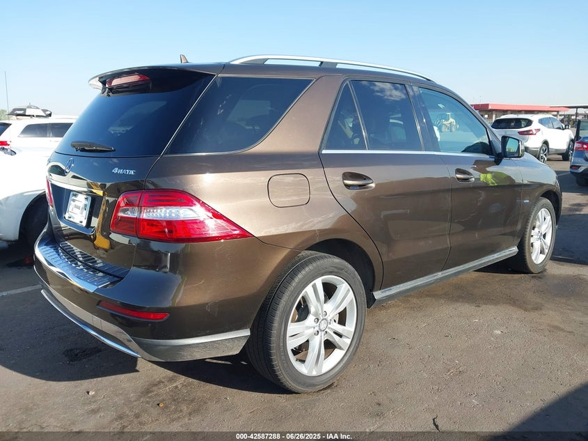 2012 MERCEDES-BENZ ML 350 VIN: 4JGDA5HB6CA002203
