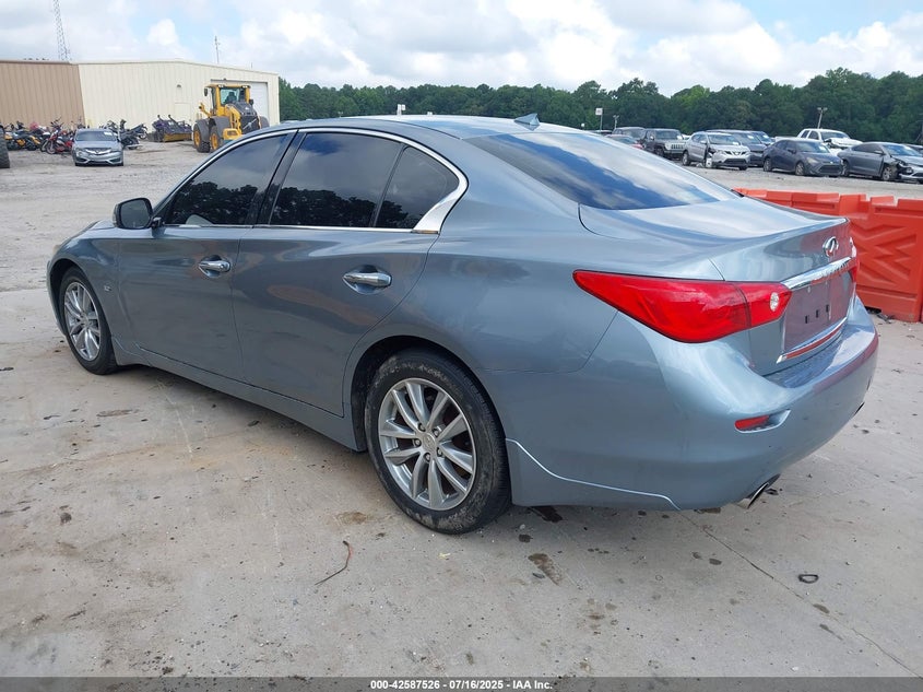 2017 Infiniti Q50 3.0 3.0t Premium Blue Lot 111042587526 Vin JN1EV7AP3HM737745