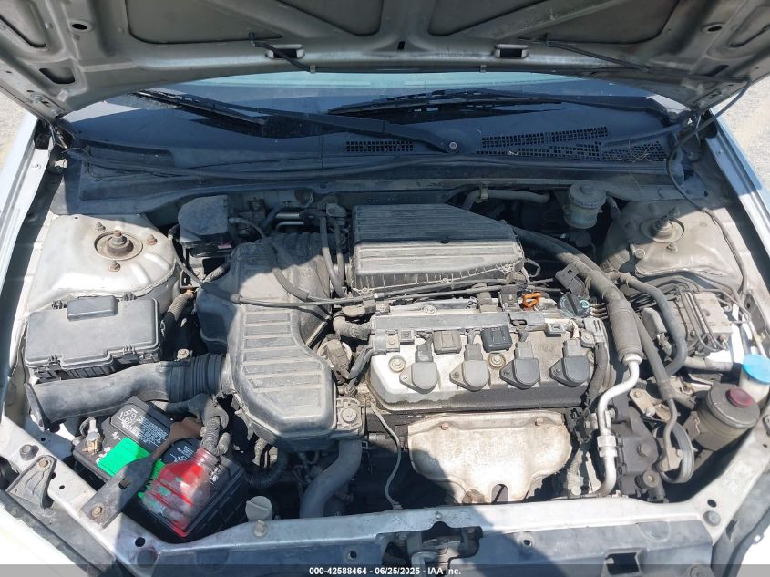 2002 Honda Civic Ex VIN: JHMES26782S001452 Lot: 42588464