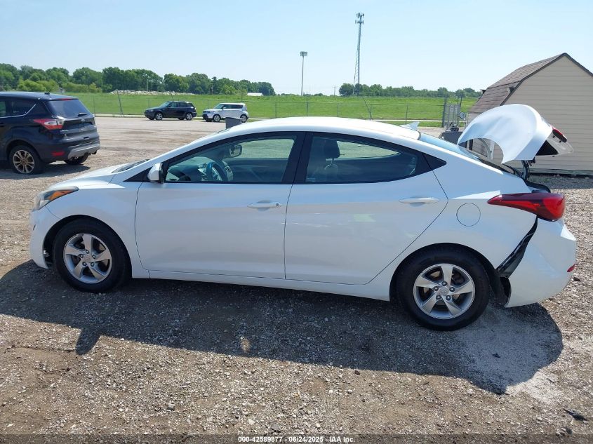 2015 HYUNDAI ELANTRA SE - 5NPDH4AE7FH568043