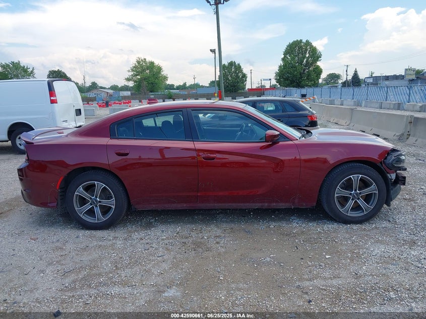 2019 Dodge Charger 3.6 Gt Rwd Red Lot 111042590661 Vin 2C3CDXHG8KH597025