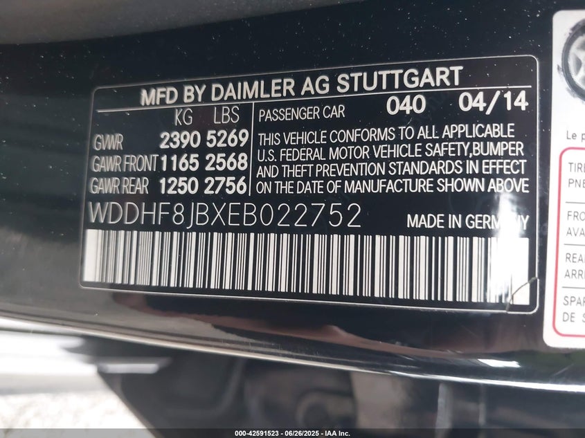 2014 MERCEDES-BENZ E 350 4MATIC - WDDHF8JBXEB022752