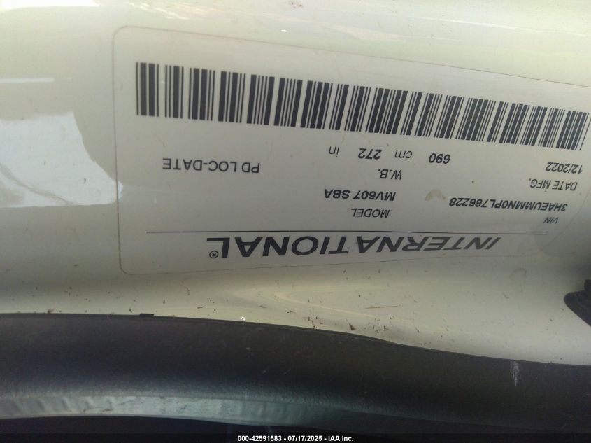 2023 International Mv VIN: 3HAEUMMN0PL766228 Lot: 42591583