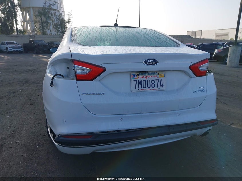 2016 FORD FUSION HYBRID VIN: 3FA6P0LU4GR144591