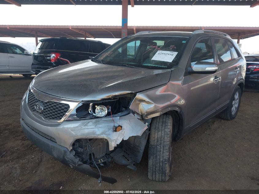 2013 Kia Sorento Lx VIN: 5XYKT3A65DG424164 Lot: 42592950