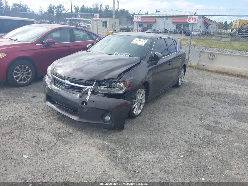 Vin: jthkd5bh5c2107159, lot: 43086284, lexus ct 200h premium 20122