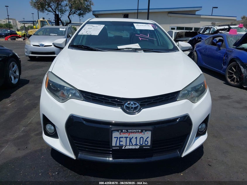 2014 TOYOTA COROLLA S PREMIUM - 5YFBURHE8EP058596