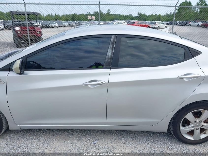 2013 Hyundai Elantra Gls VIN: 5NPDH4AE4DH382098 Lot: 42594132