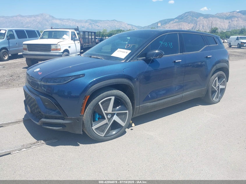 Vin: vcf1zbu29pg002722, lot: 43087839, fisker ocean one 20232