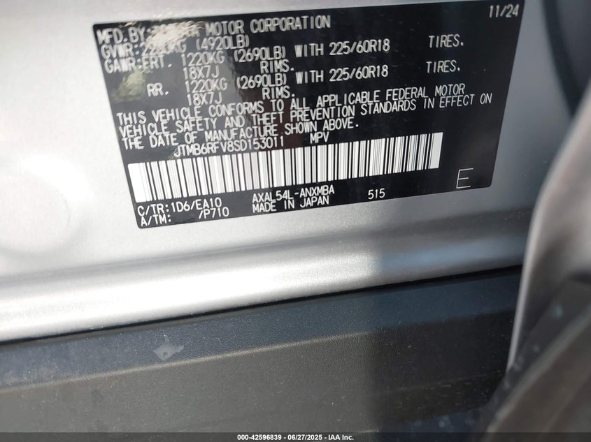 2025 TOYOTA RAV4 HYBRID XLE PREMIUM - JTMB6RFV8SD153011